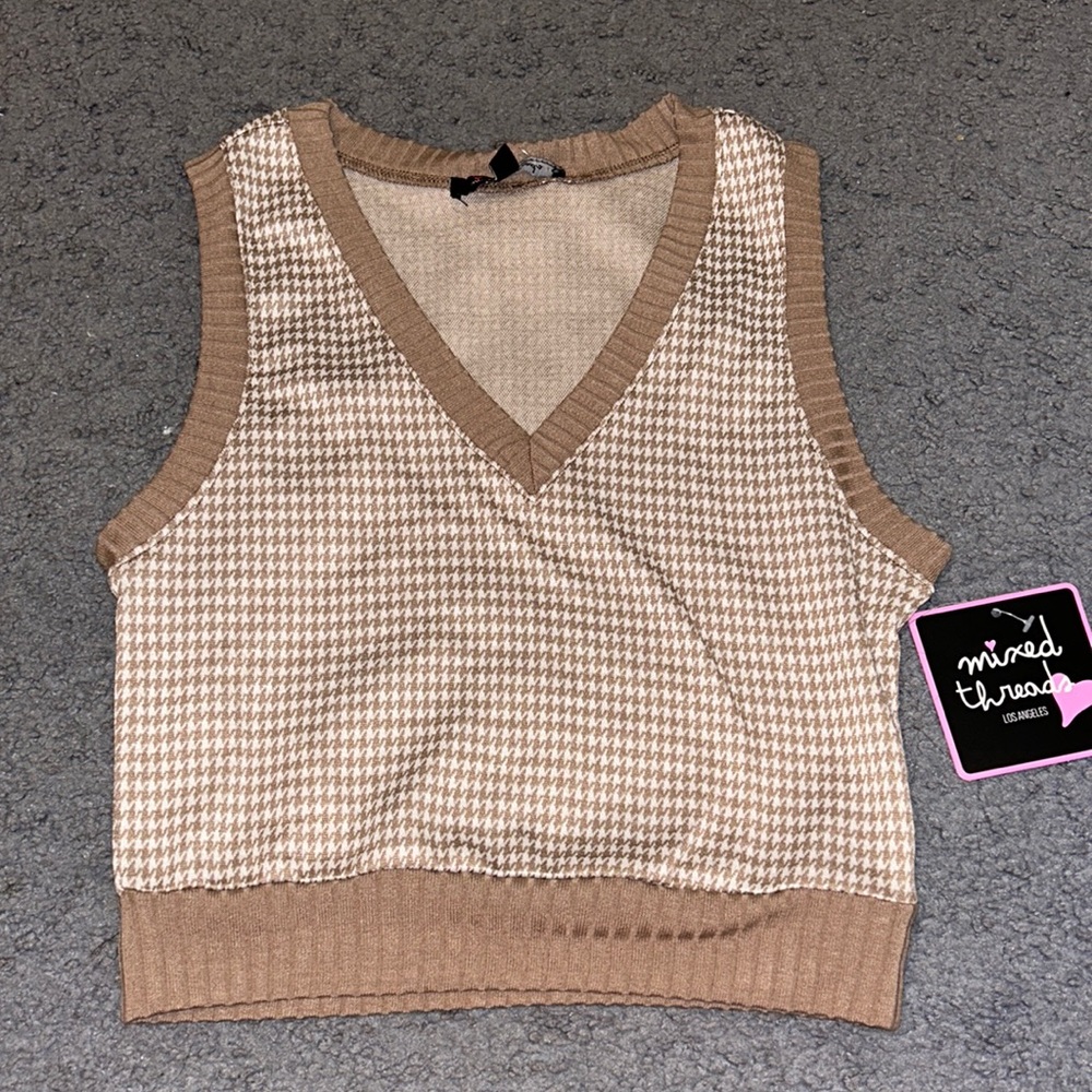 V-neck sweater vest